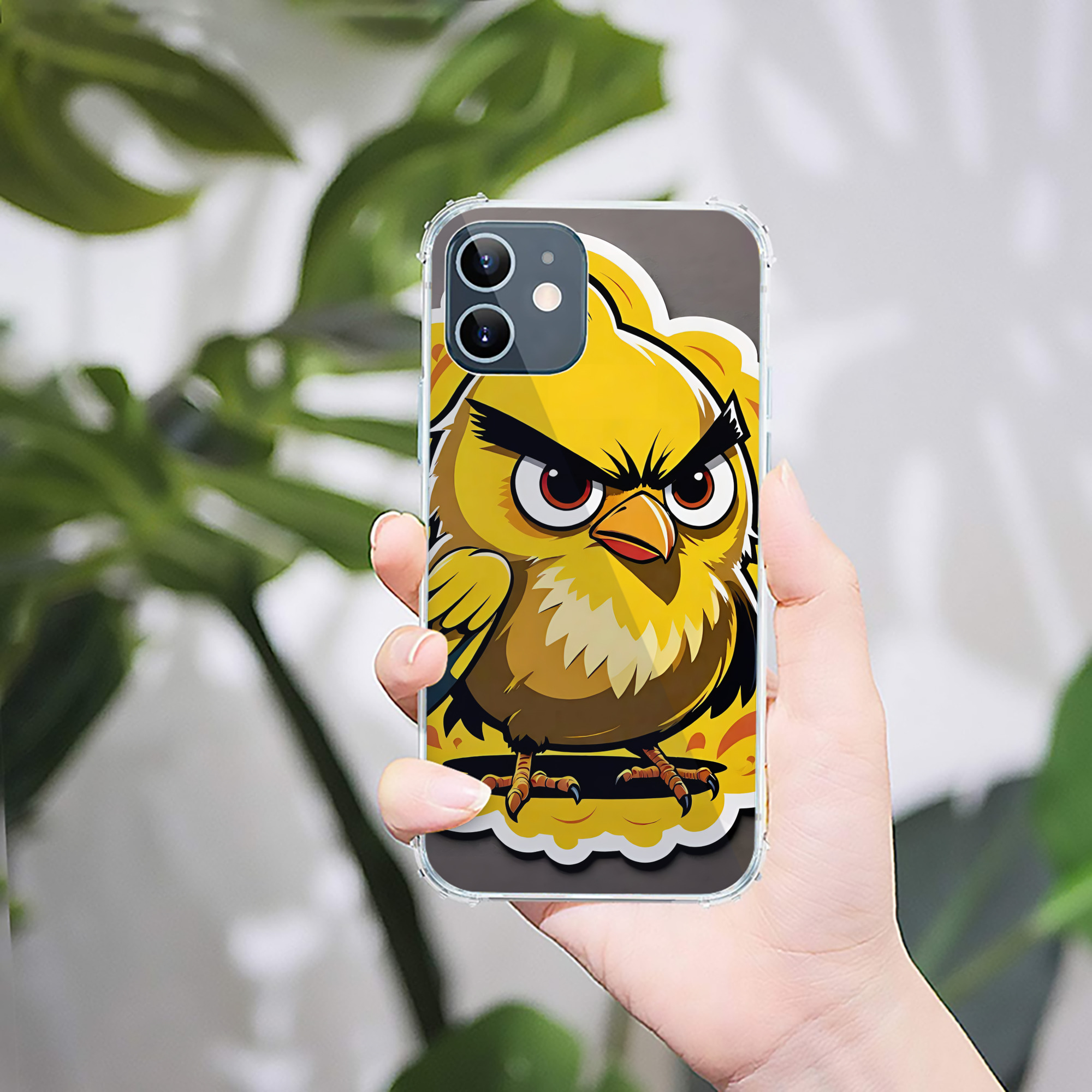 （画像用） Angry Birds アングリーバード 【iPhone 12シリーズ対応】透明スマホケース（クリアソフトケース）